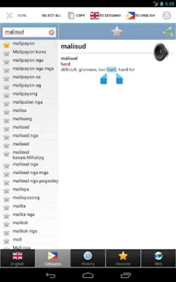 Cebuano best dict android App screenshot 1